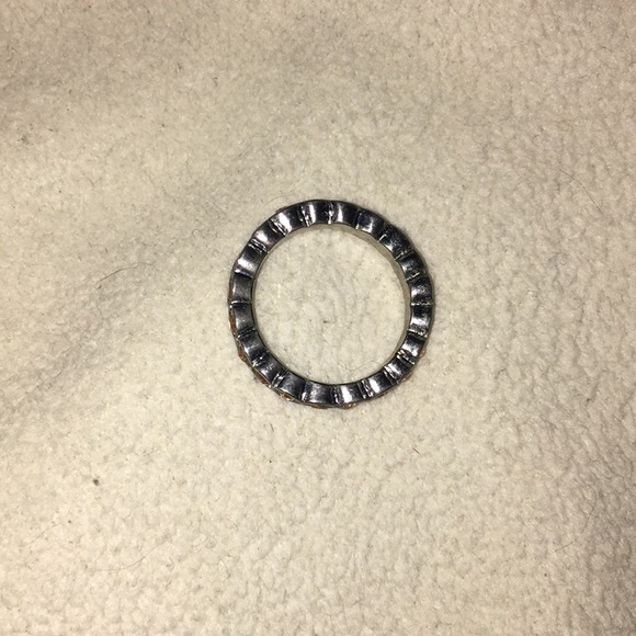 EXPRESS Ring. Silver with blush pink rhinestones - Picture 4 of 6